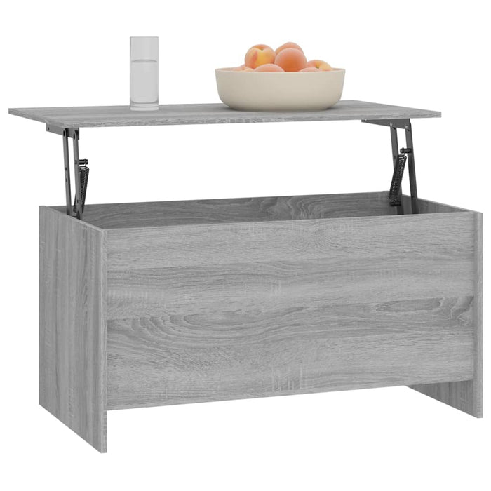 Coffee table gray Sonoma 102x55.5x52.5 cm made of wood