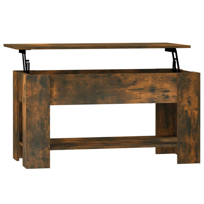 Coffee table smoked oak 101x49x52 cm made of wood