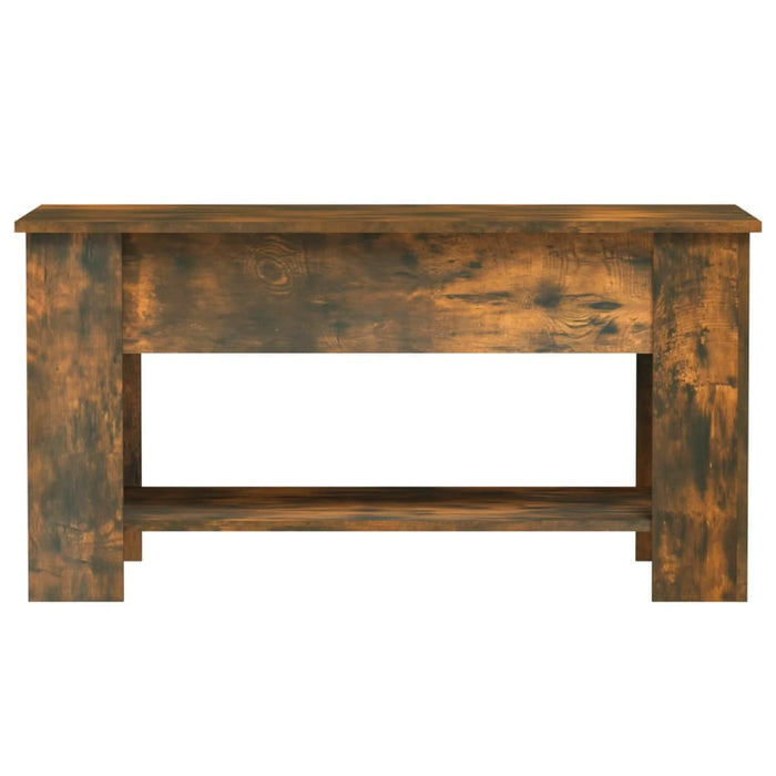 Coffee table smoked oak 101x49x52 cm made of wood