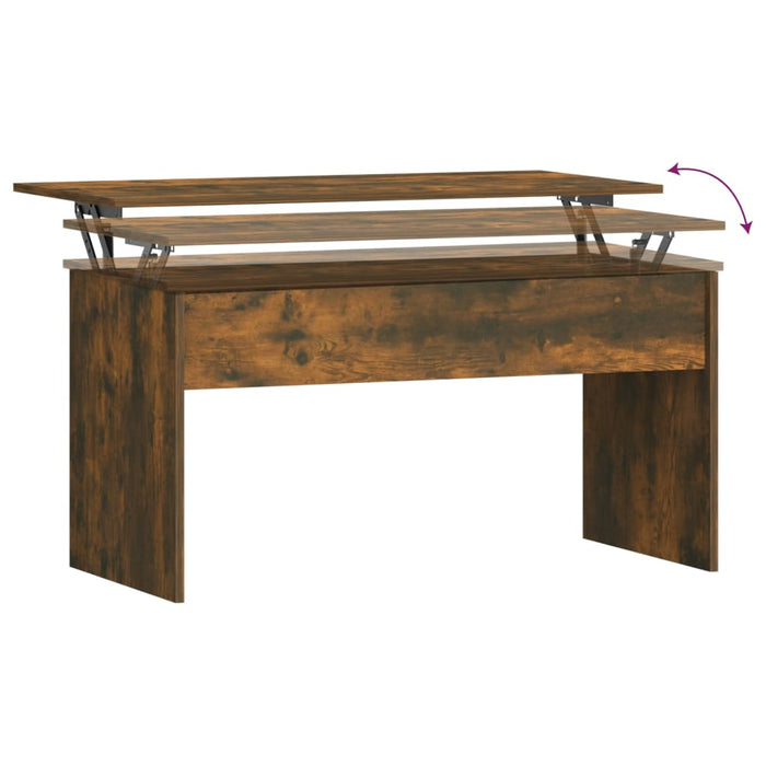 Coffee table smoked oak 102x50.5x52.5 cm wood material
