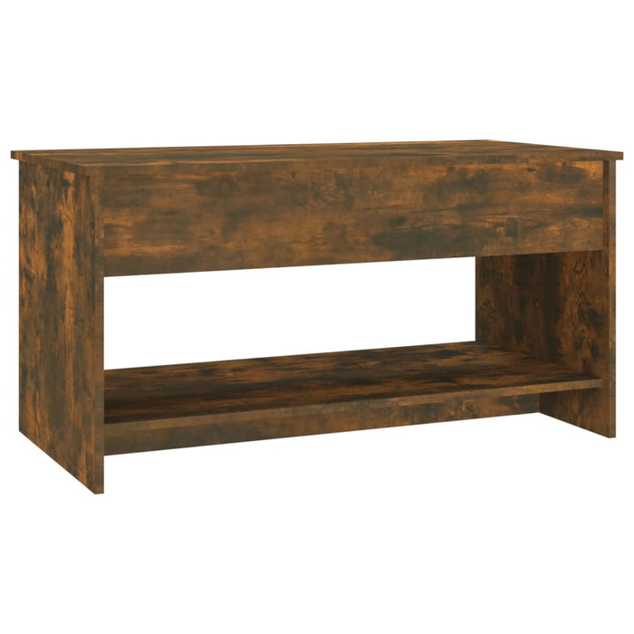 Coffee table smoked oak 102x50x52.5 cm made of wood material