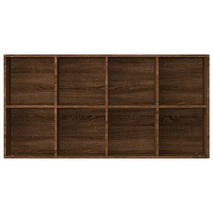 Bücherregal/Sideboard Braun Eiche 66×30×130 cm Holzwerkstoff