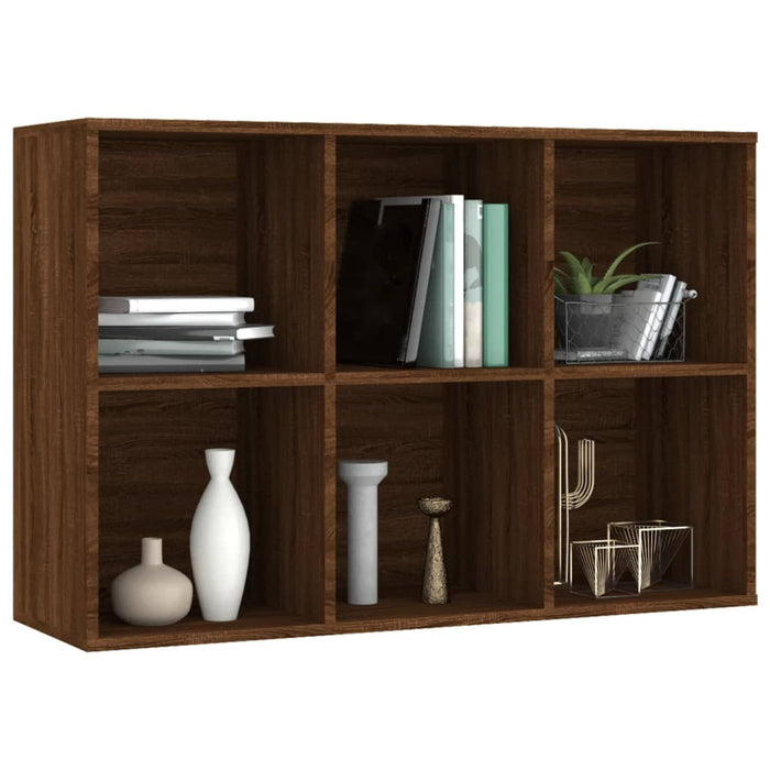 Bücherregal/Sideboard Braun Eichen-Optik 66x30x98 cm