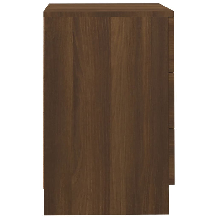 Nachttisch Braun Eichen-Optik 38x35x56 cm Holzwerkstoff