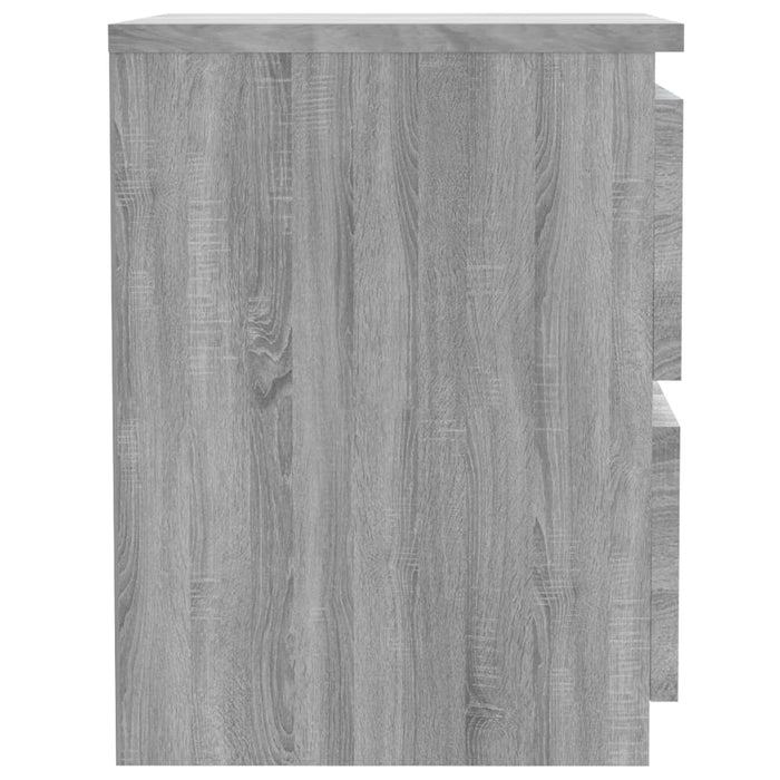 Nachttische 2 Stk. Grau Sonoma 30×30×40 cm Holzwerkstoff