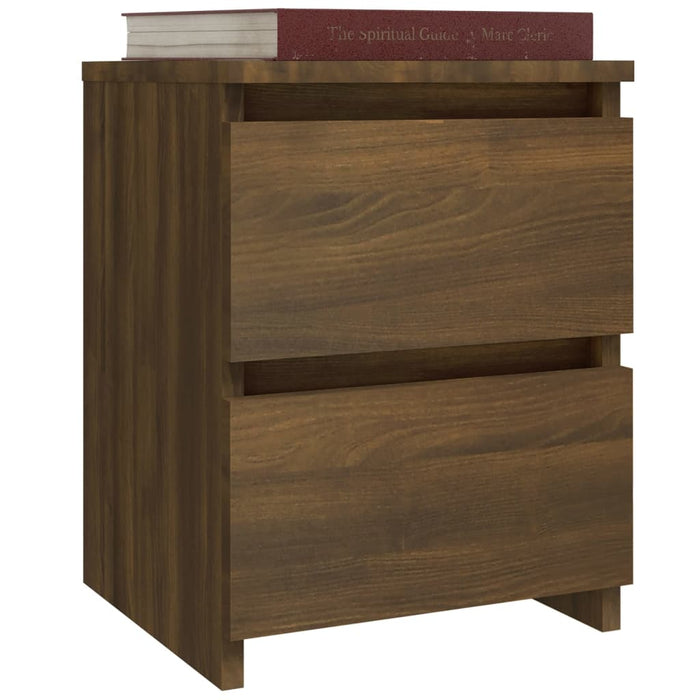 Nachttische 2 Stk. Braun Eichen-Optik 30x30x40 cm Holzwerkstoff