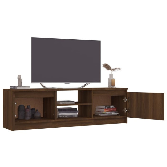 TV-Schrank Braun Eichen-Optik 120x30x35,5 cm Holzwerkstoff
