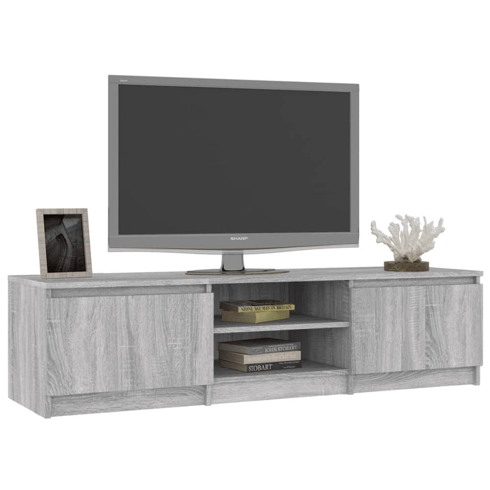 TV cabinet gray Sonoma 140x40x35.5 cm made of wood