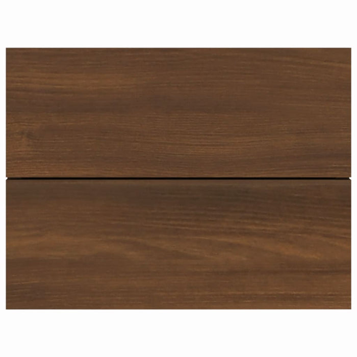 Nachttische 2 Stk. Braun Eichen-Optik 40x30x30 cm Holzwerkstoff