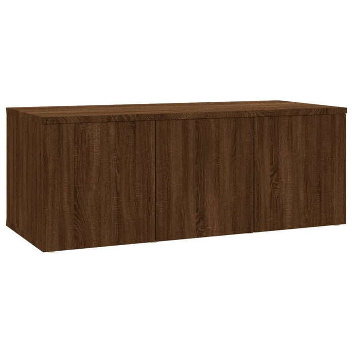 TV-Schrank Braun Eichen-Optik 80x34x30 cm Holzwerkstoff