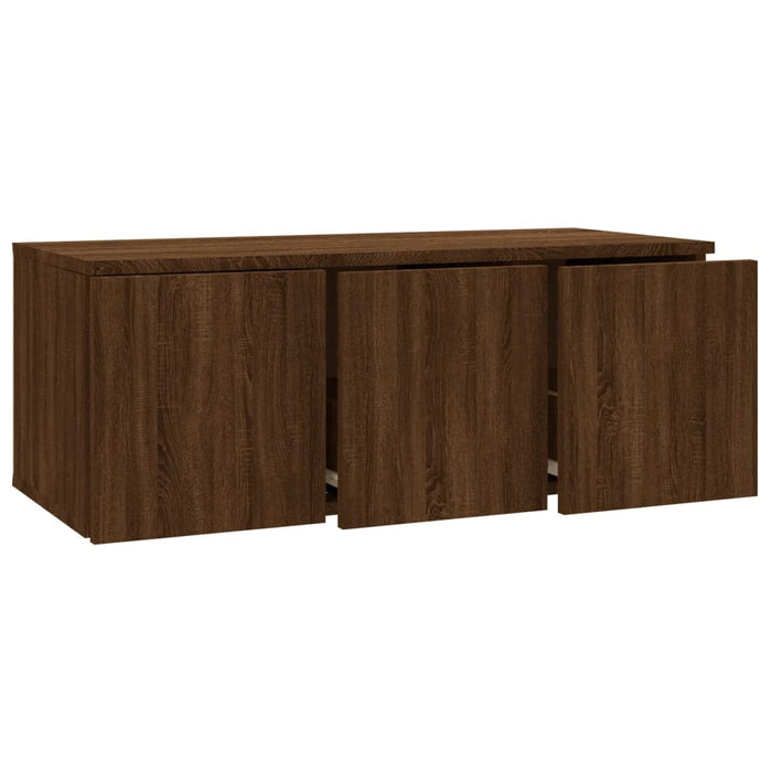 TV-Schrank Braun Eichen-Optik 80x34x30 cm Holzwerkstoff
