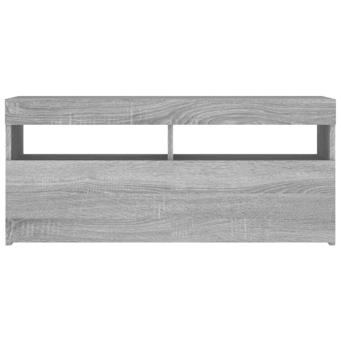 TV cabinet with LED lights Gray Sonoma 90x35x40 cm