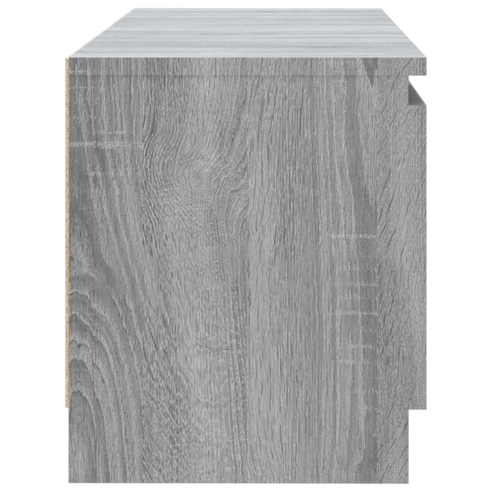 TV-Schrank mit LED-Leuchten Grau Sonoma 120x30x35,5 cm