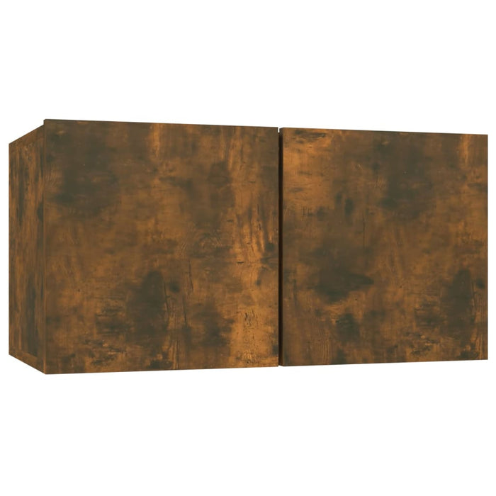 TV-Wandschränke 3 Stk. Räuchereiche 60x30x30 cm