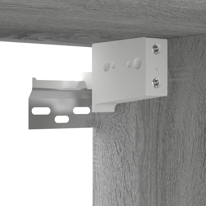 TV-Wandschrank Grau Sonoma 2 Stk. 60x30x30 cm Holzwerkstoff