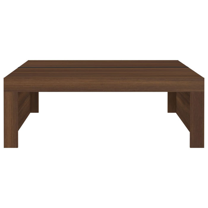 Couchtisch Braun Eiche 100x100x35 cm Holzwerkstoff