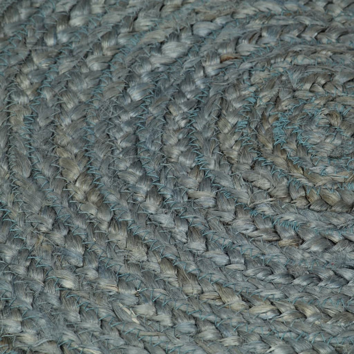 Teppich Handgefertigt Jute Rund 180 cm Olivgrün