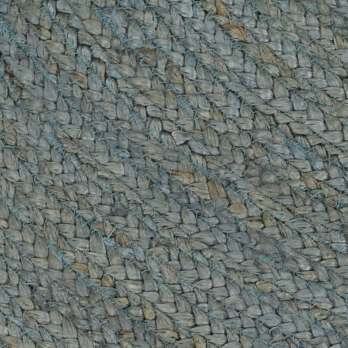 Teppich Handgefertigt Jute Rund 210 cm Olivgrün