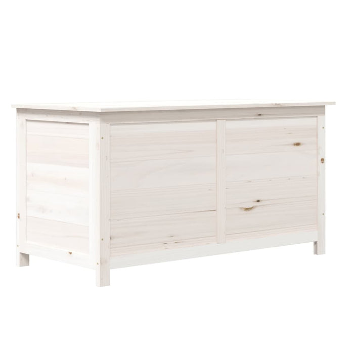 Outdoor-Kissenbox Weiß 100x50x56 cm Massivholz Tanne