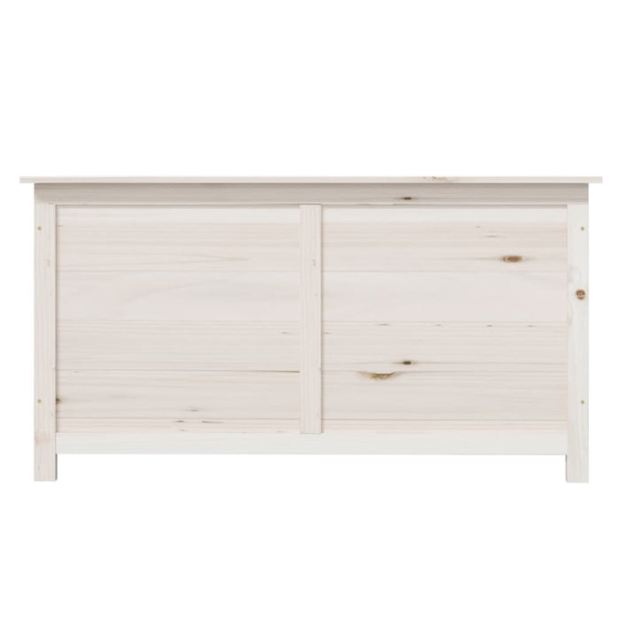 Outdoor-Kissenbox Weiß 100x50x56 cm Massivholz Tanne