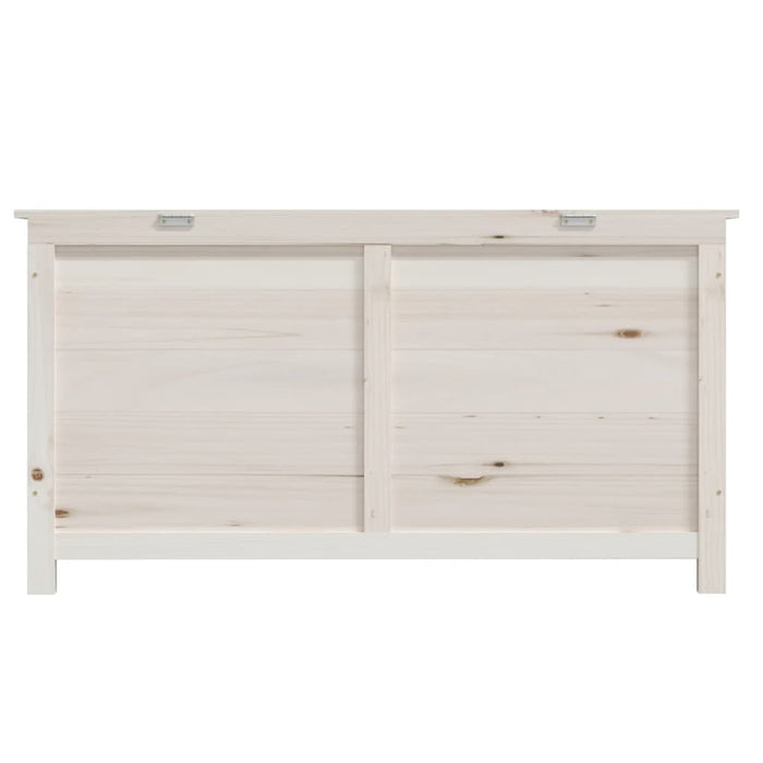 Outdoor-Kissenbox Weiß 100x50x56 cm Massivholz Tanne