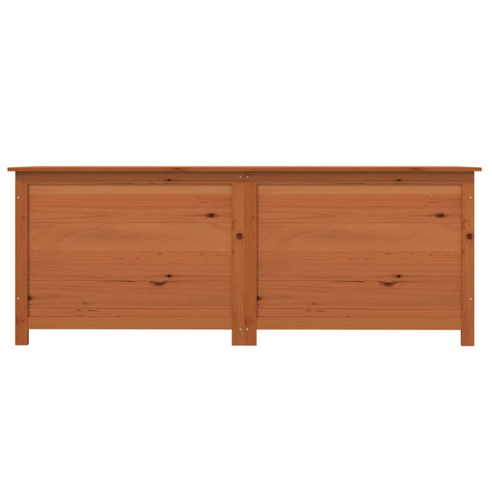 Outdoor-Kissenbox Braun 150x50x56 cm Massivholz Tanne