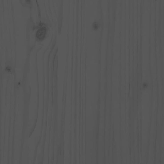 Massivholzbett Grau 90x200 cm
