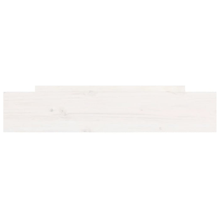 Bettschubladen 2 Stk. Weiß Massivholz Kiefer