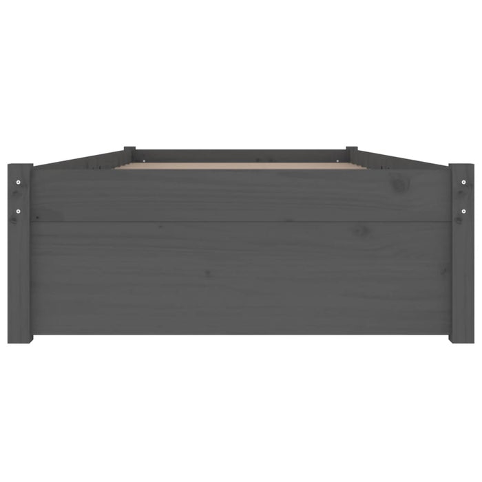 Bett mit Schubladen Grau 90x200 cm