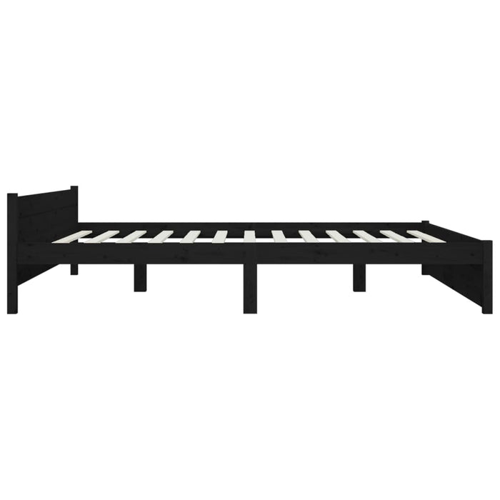 Bett mit Schubladen Schwarz 200x200 cm