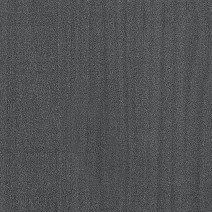 Massivholzbett Grau Kiefer 90x200 cm