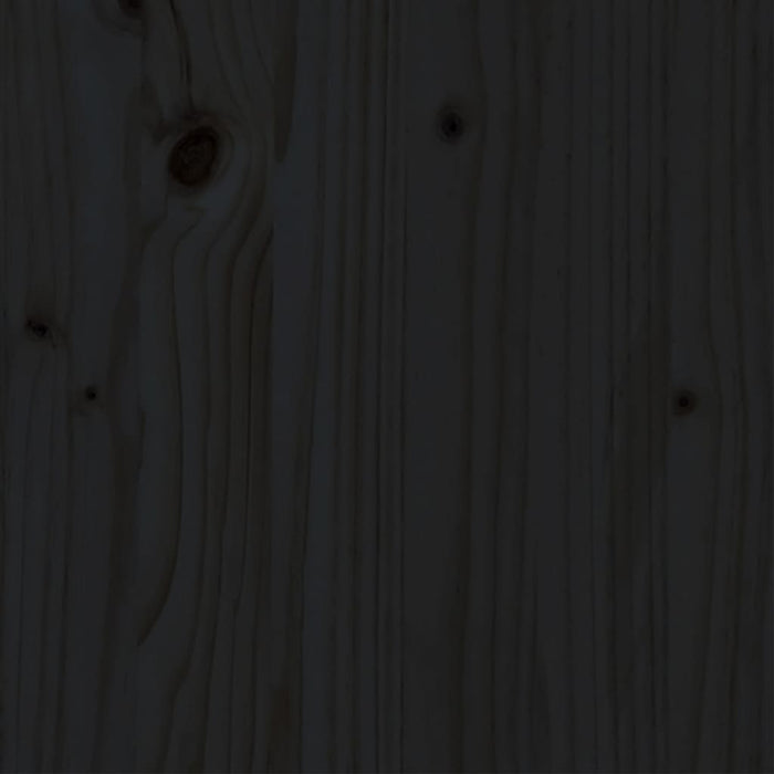 Massivholzbett Schwarz Kiefer 120x200 cm