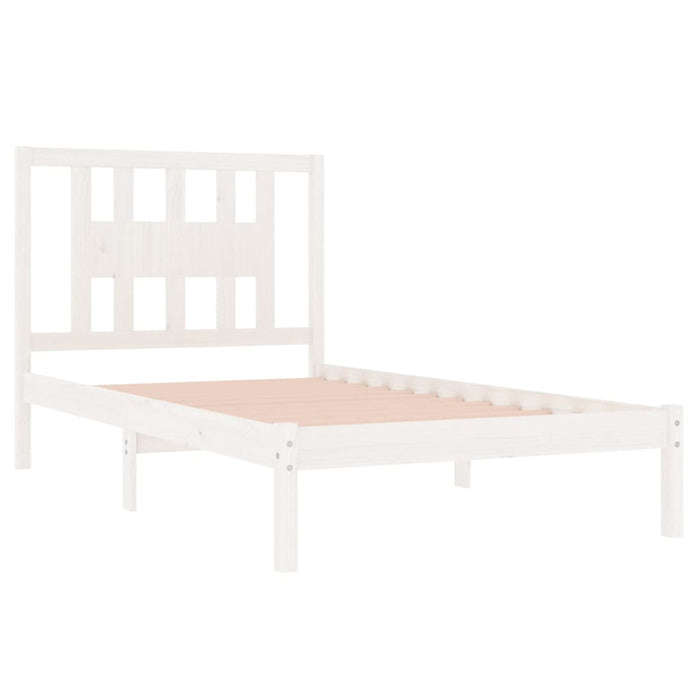 Massivholzbett Weiß Kiefer 100x200 cm