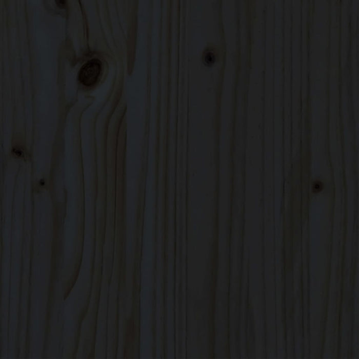 Massivholzbett Schwarz 150x200 cm