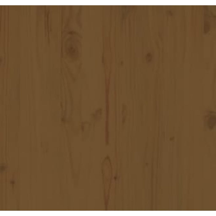 Massivholzbett Honigbraun 135x190 cm