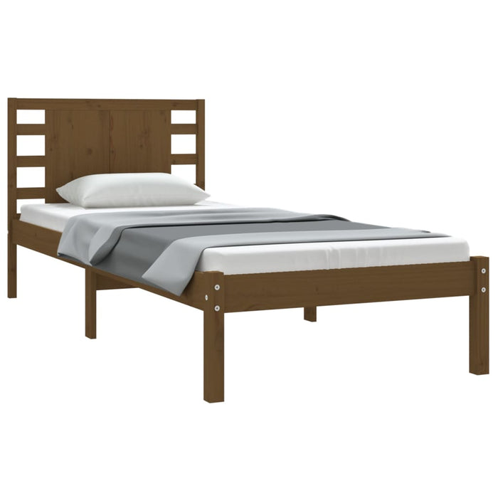 Massivholzbett Honigbraun Kiefer 90x200 cm