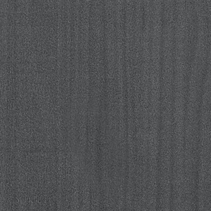 Massivholzbett Grau 150x200 cm