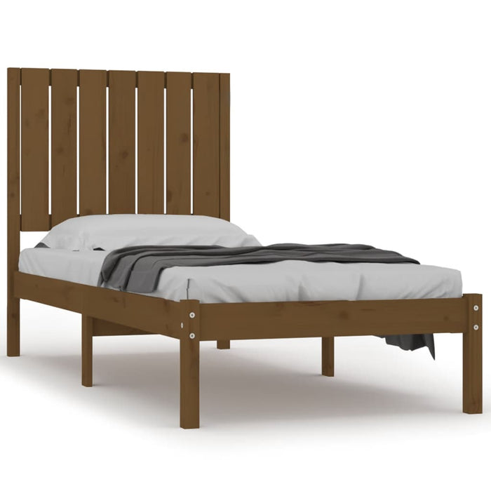 Massivholzbett Honigbraun 75x190 cm