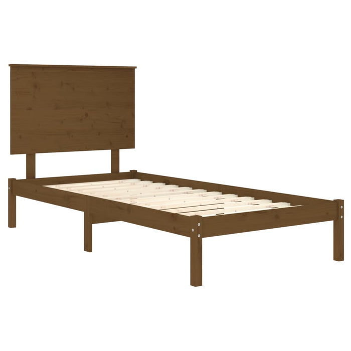Massivholzbett Honigbraun 75x190 cm