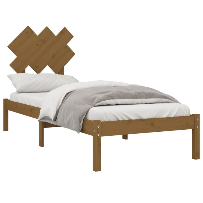 Massivholzbett Honigbraun 75x190 cm