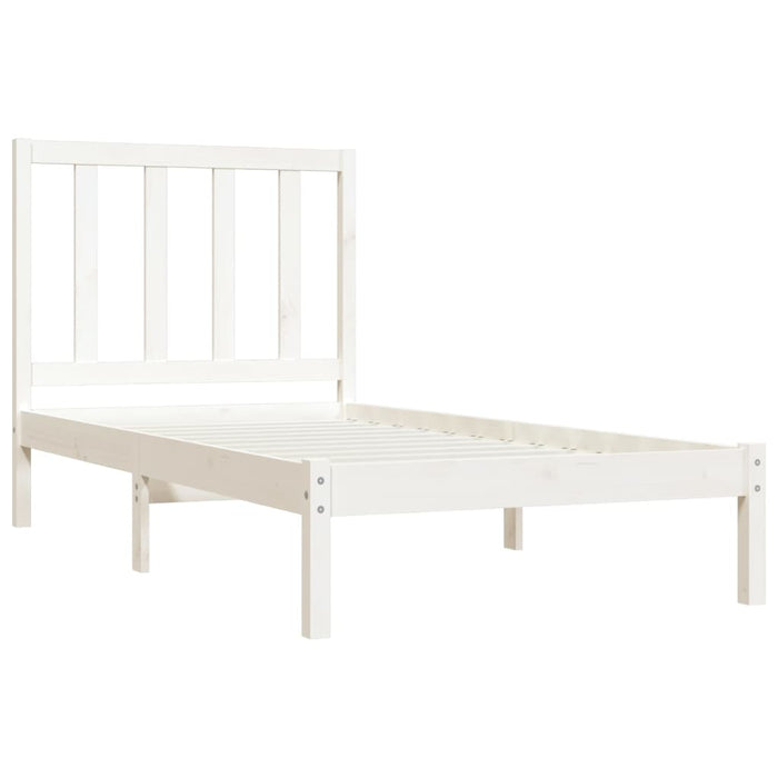 Massivholzbett Weiß Kiefer 90x200 cm