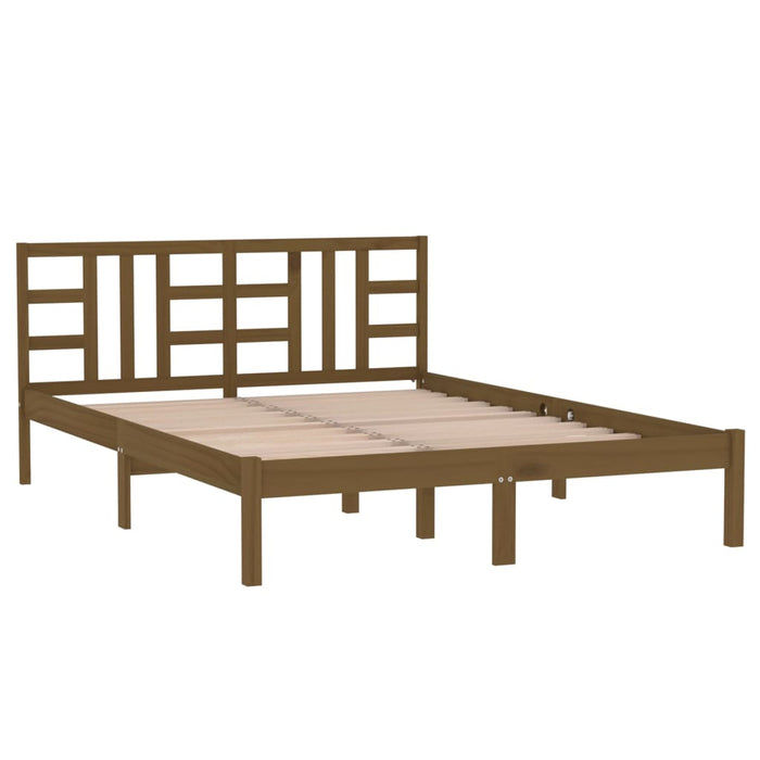 Massivholzbett Honigbraun 120x190 cm