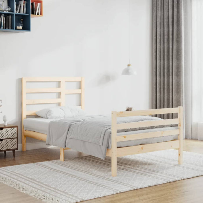 Massivholzbett 90x200 cm