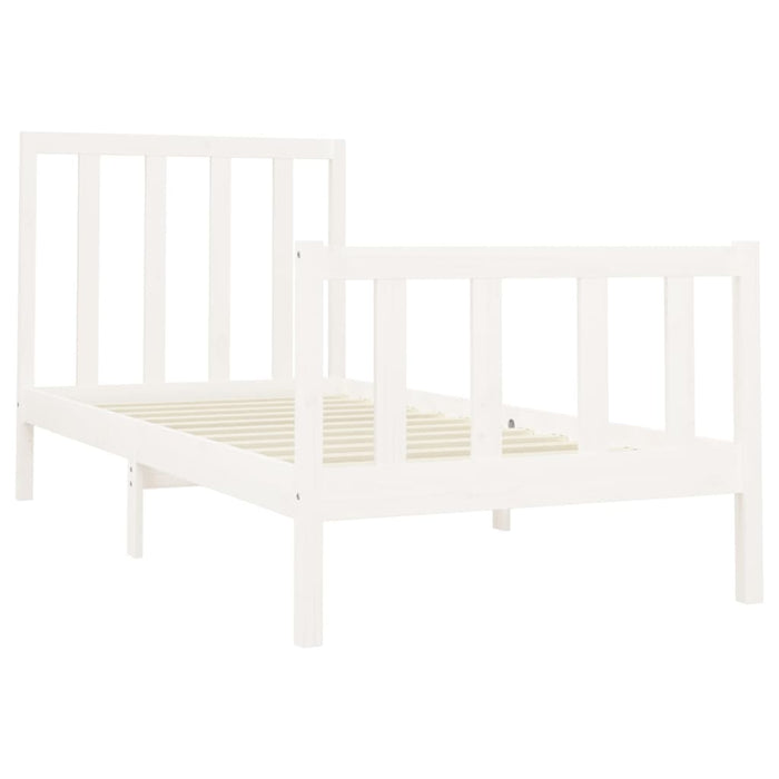Solid wood bed white pine 90x200 cm