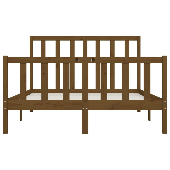 Massivholzbett Honigbraun 120x200 cm