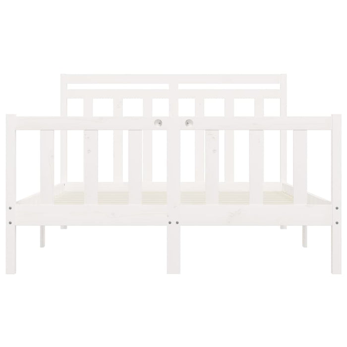 Massivholzbett Weiß Kiefer 160x200 cm