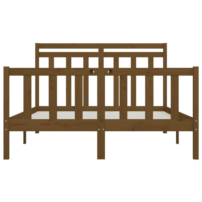 Massivholzbett Honigbraun Kiefer 160x200 cm