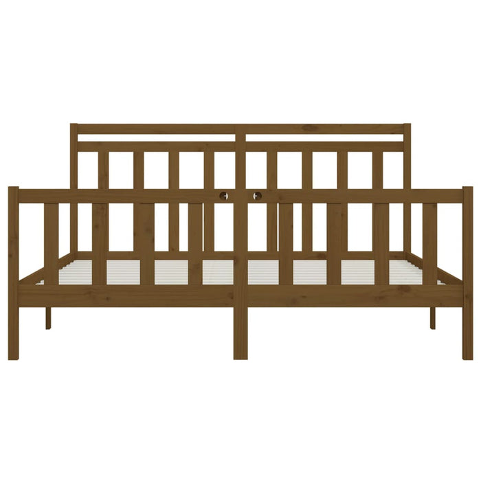 Massivholzbett Honigbraun Kiefer 180x200 cm