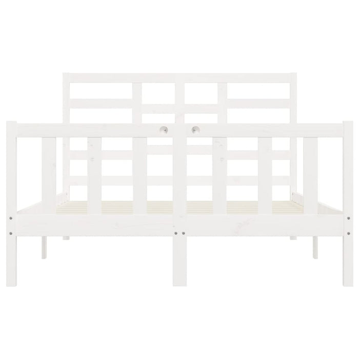 Massivholzbett Weiß Kiefer 160x200 cm