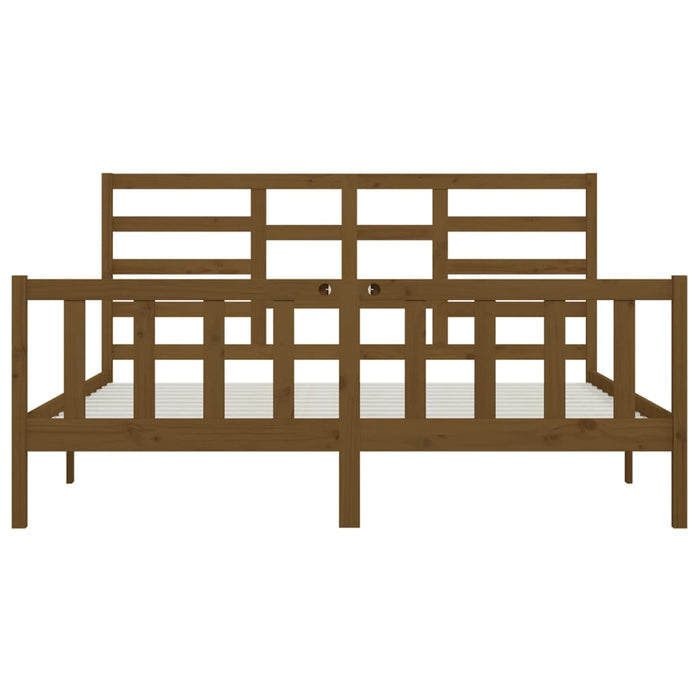 Massivholzbett Honigbraun 180x200 cm